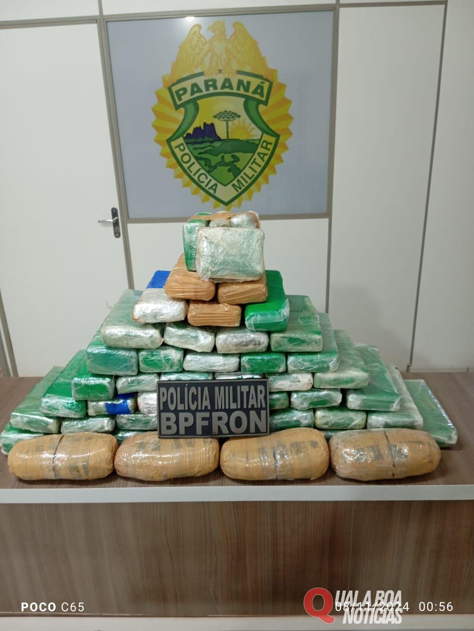 Na Região: BPFron apreende menor com mais de 30 quilos de droga em ônibus interestadual