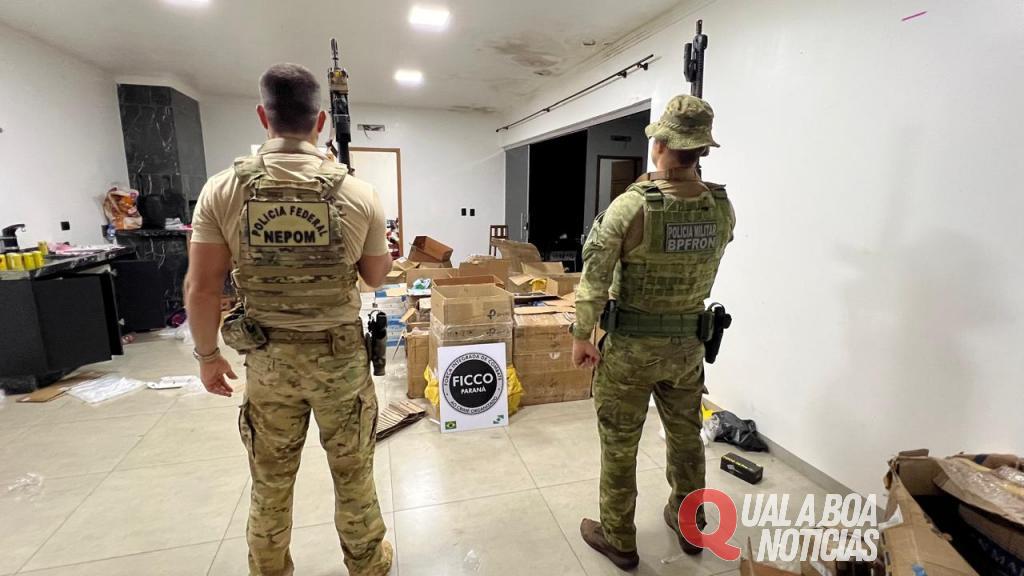 Polícia apreende carga milionária de eletrônicos em depósito na cidade de Guaíra