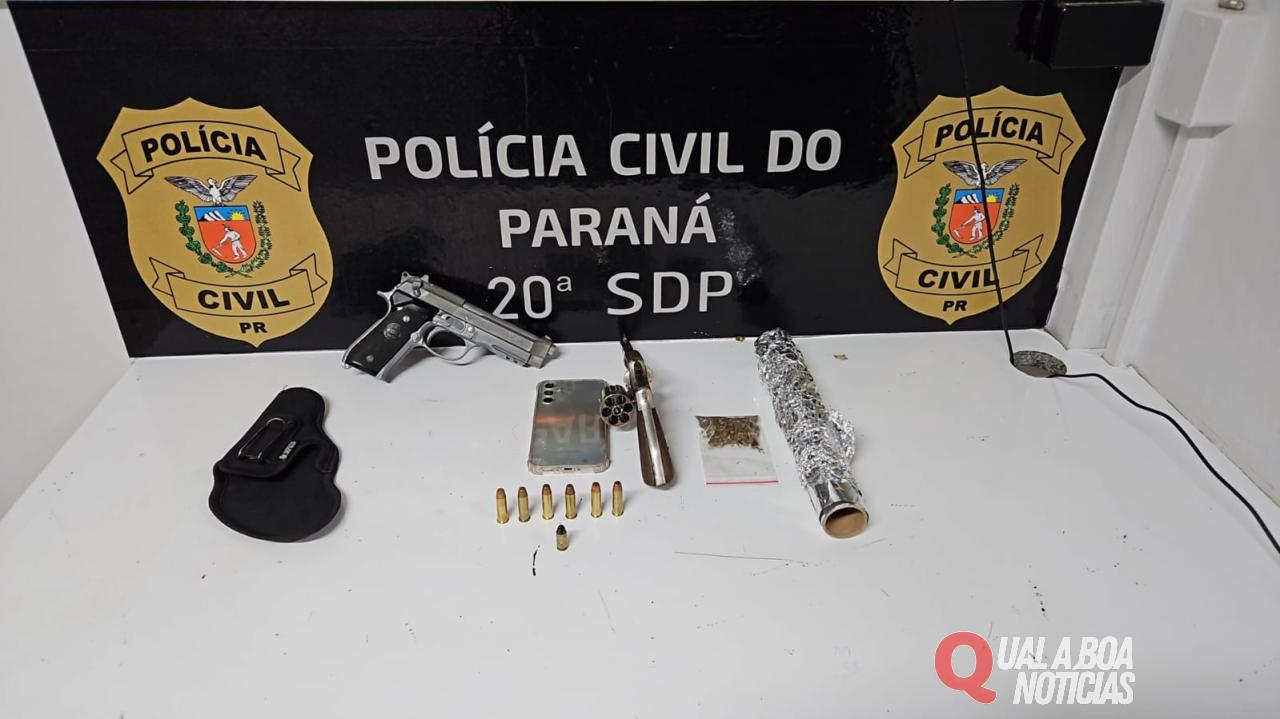Polícia Civil de Toledo cumpre Mandado de Busca e prende homem com arma de fogo