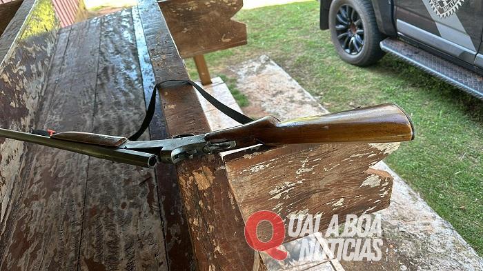 BPFron prende homem em posse de arma de fogo em Terra Roxa, durante cumprimento de mandado