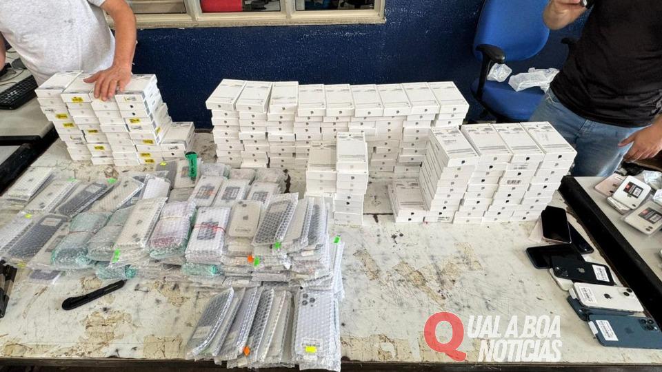 Carga milionária de celulares é apreendida em Céu Azul