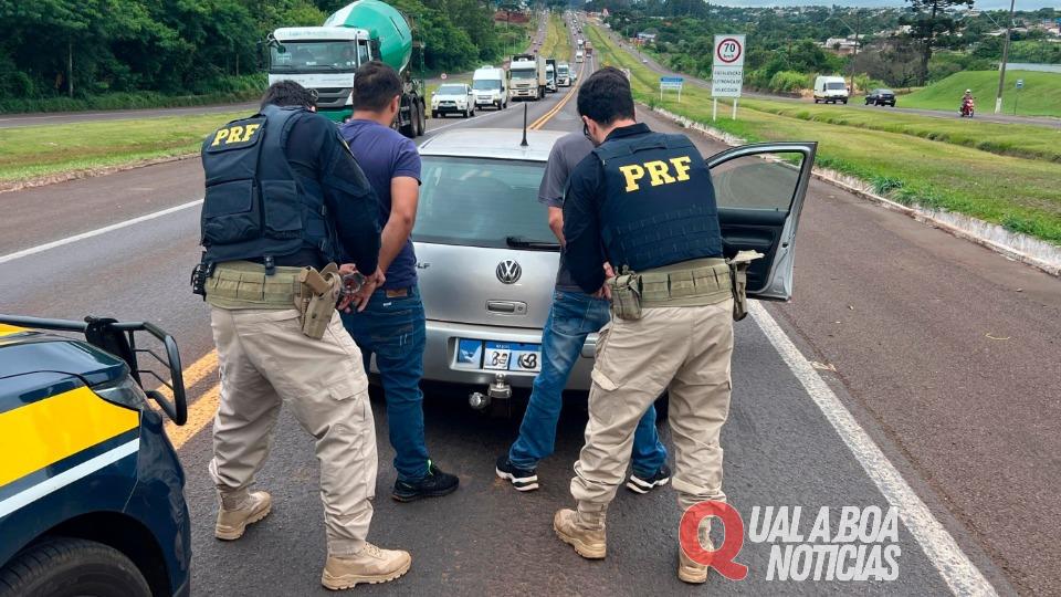 Dois suspeitos de tentativa de roubo na BR-277 são presos pela PRF em Cascavel