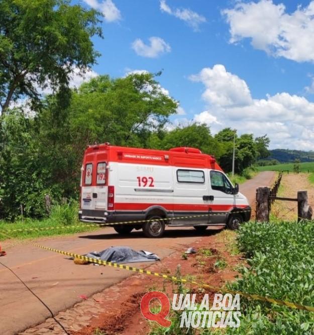 Em  Santa Helena: Homem morre em acidente no interior; envolvendo carro e moto