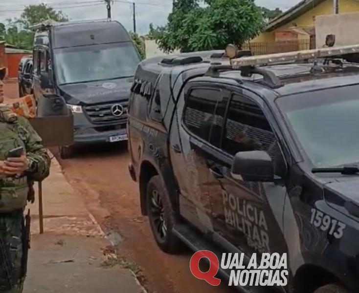 Operação em Guaíra cumpriu onze mandados e prendeu três elementos