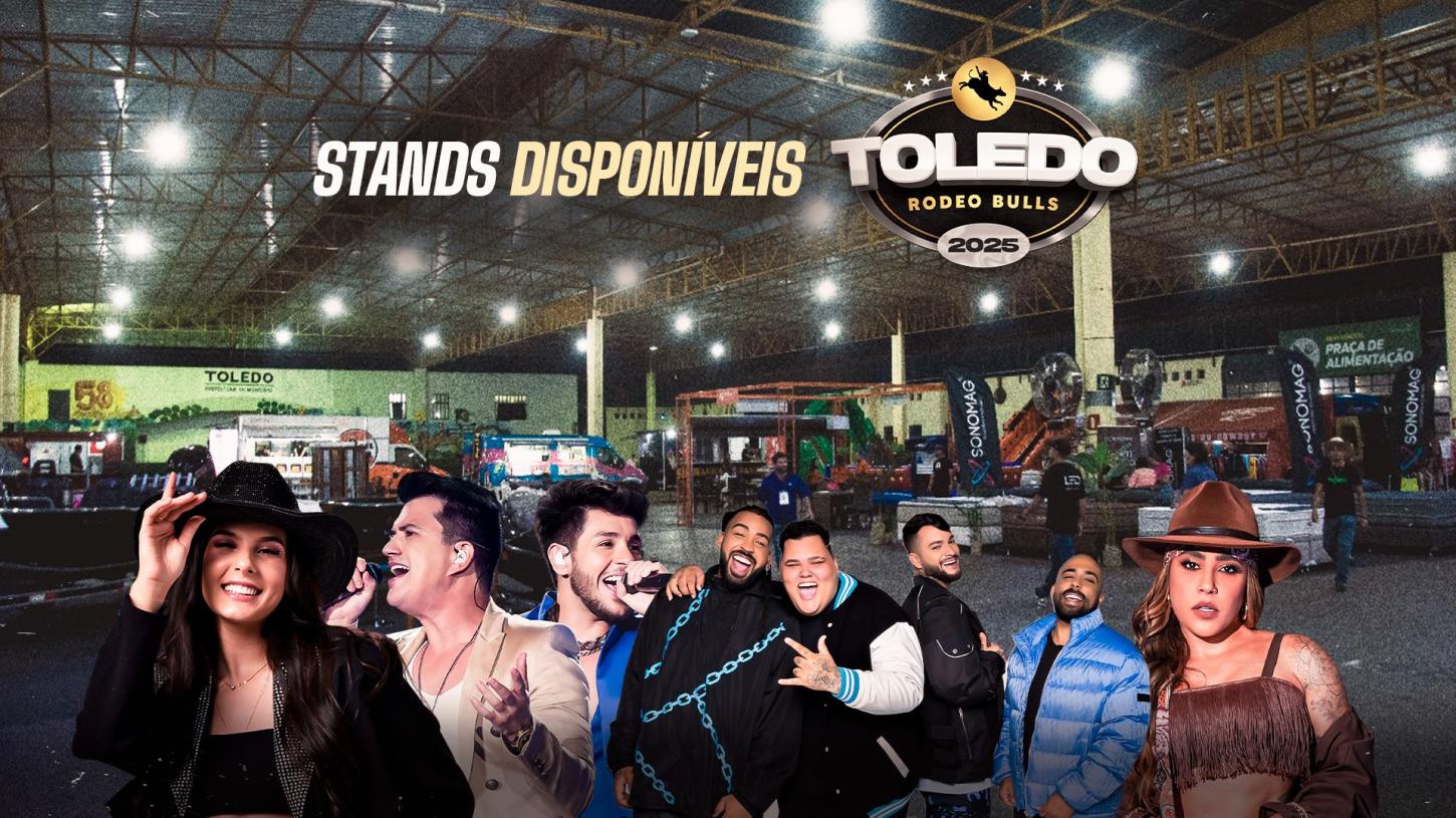 A organização Toledo Rodeo Bulls 2025, divulgou como você pode adquirir um stand para seu negocio no maior evento da Região