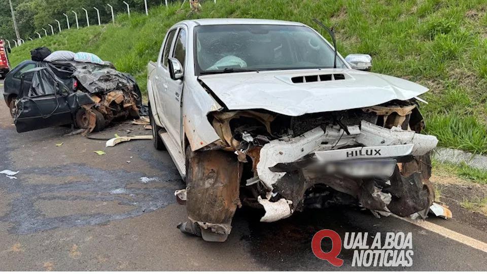 Acidente com duas mortes é registrado na PRC-158 no Paraná; Motorista não consegue frear