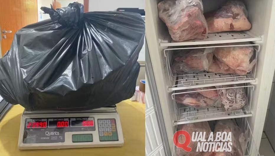 Empresário que aparece ‘abraçando’ carne em saque de carga no Paraná devolve 43 quilos furtados