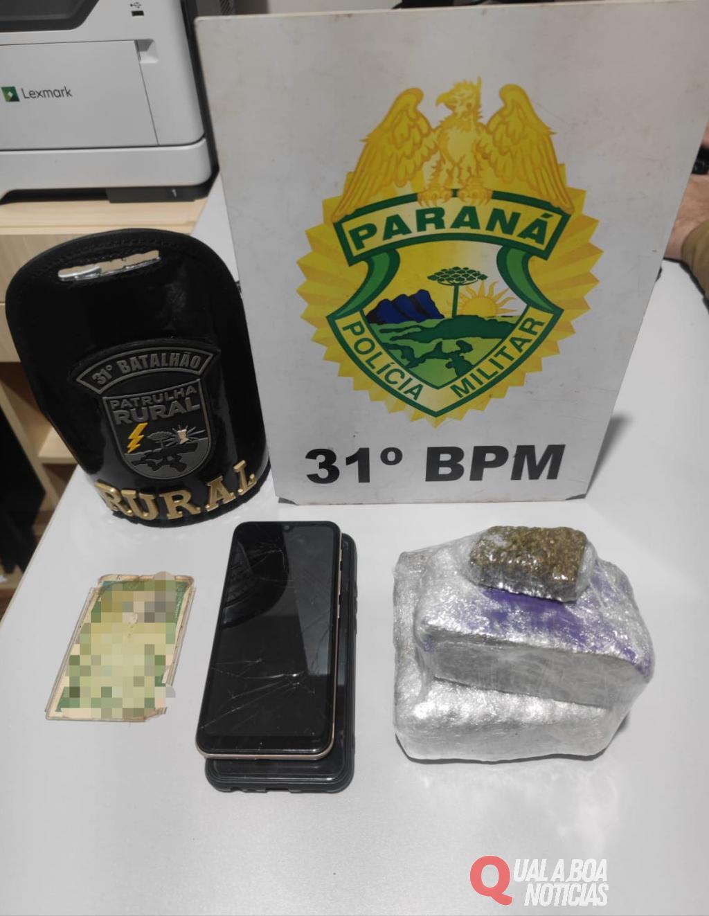 Homem tenta despistar a polícia em Assis Chateaubriand e é preso com maconha