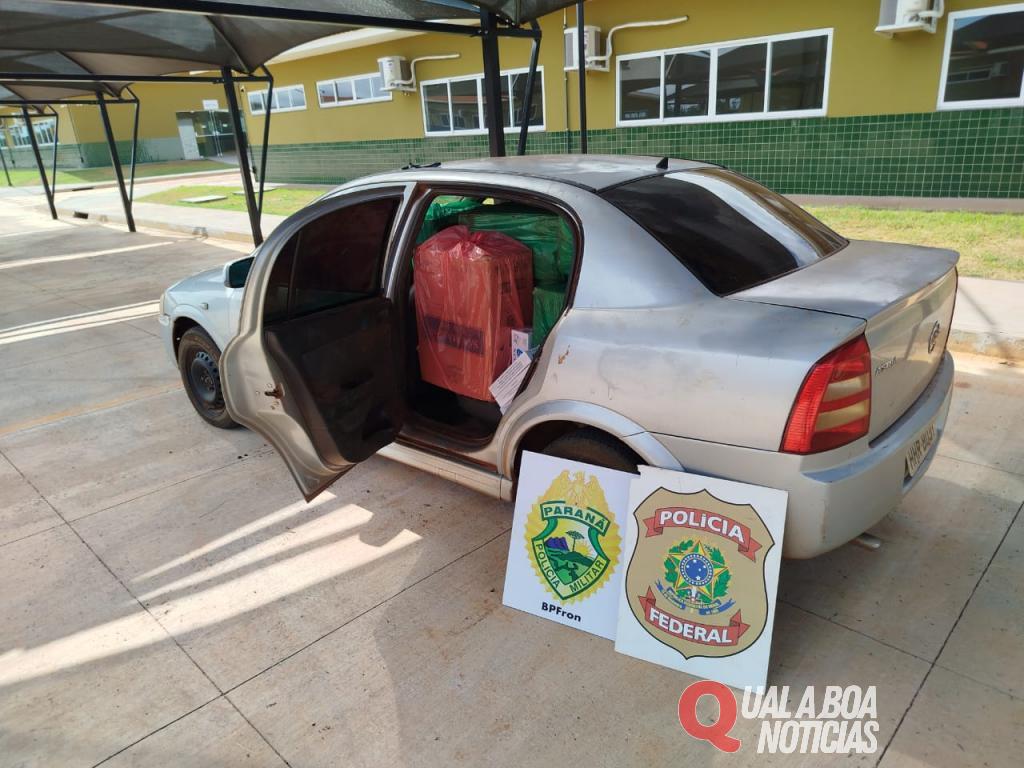 Na Região: Durante perseguição, condutor abandona Astra abarrotado de cigarros