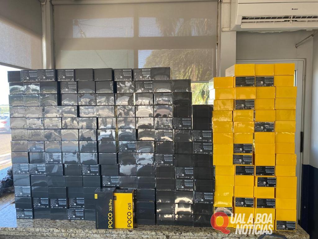 Na Região: Três pessoas são presas e quase meio milhão de reais é apreendido em mercadorias ilegais, pela PRF