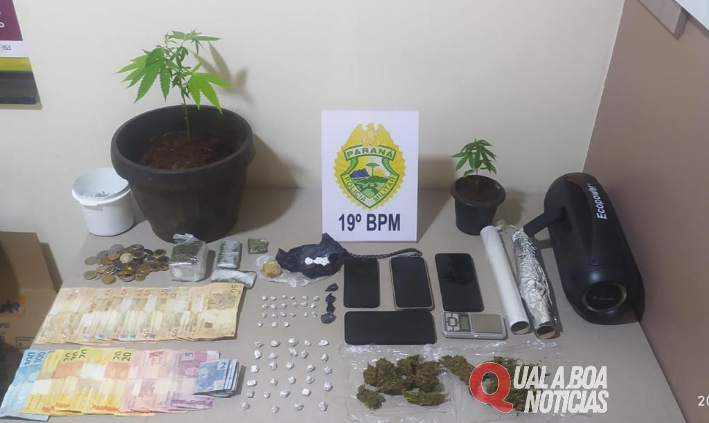 Operação policial resulta em prisão de quatro suspeitos por tráfico de drogas, em Toledo