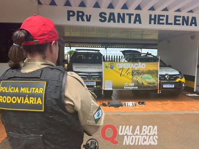 Operação Verão: BPRV recupera objetos furtados e prende casal em flagrante, em Santa Helena