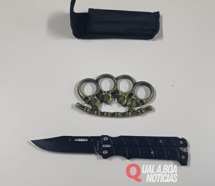 Aluno é detido com canivete e soco inglês em colégio do Paraná