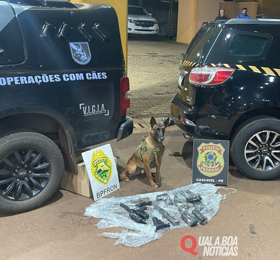 Em ação conjunta: Forças de Segurança de Cascavel apreendem 3 pistolas e 2 fuzis
