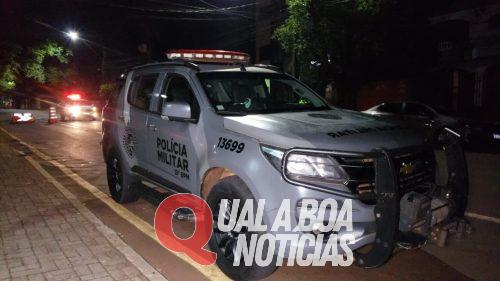 Equipe da ROTAM - Operações com Cães apreende menor por trafico de drogas, em Toledo