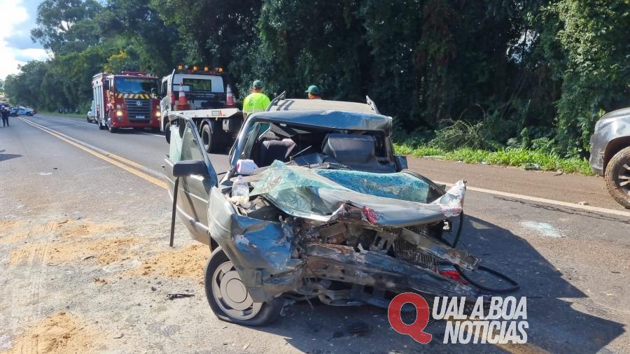 Motorista morre e duas pessoas ficam feridas em acidente na BR-277, na Região