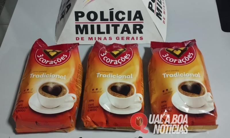 “Tá valendo ouro”: homem é preso após roubar pacotes de café em supermercado, em Minas Gerais