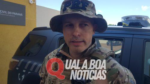 Atualização: PRF diz que o caminhão estava sendo carregado com maconha em clube de Cascavel