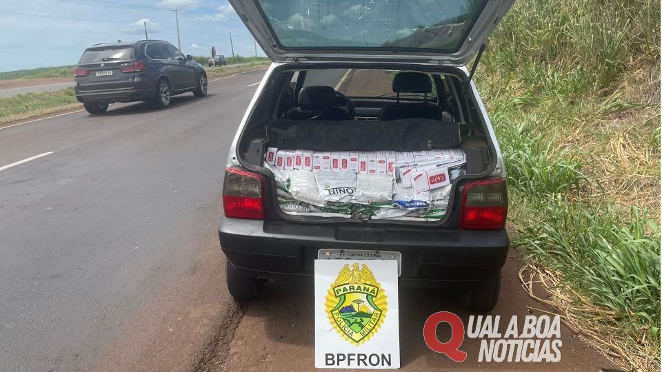 BPFRON apreende carregado com agrotóxicos e cigarros em Toledo