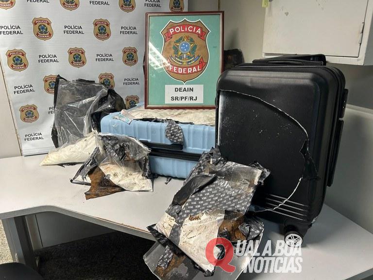 Moradora de São José das Palmeiras é presa no Rio de Janeiro, tentando embarcar para a Europa com 7Kg de cocaína