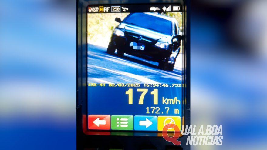 Operação de Carnaval: 58 veículos são multados por excesso de velocidade; Astra foi flagrado a 171 km/h em Palotina