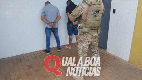 PRF apreende caminhão carregado com maconha escondida em caixas de MDF e dupla é detida, em Cascavel