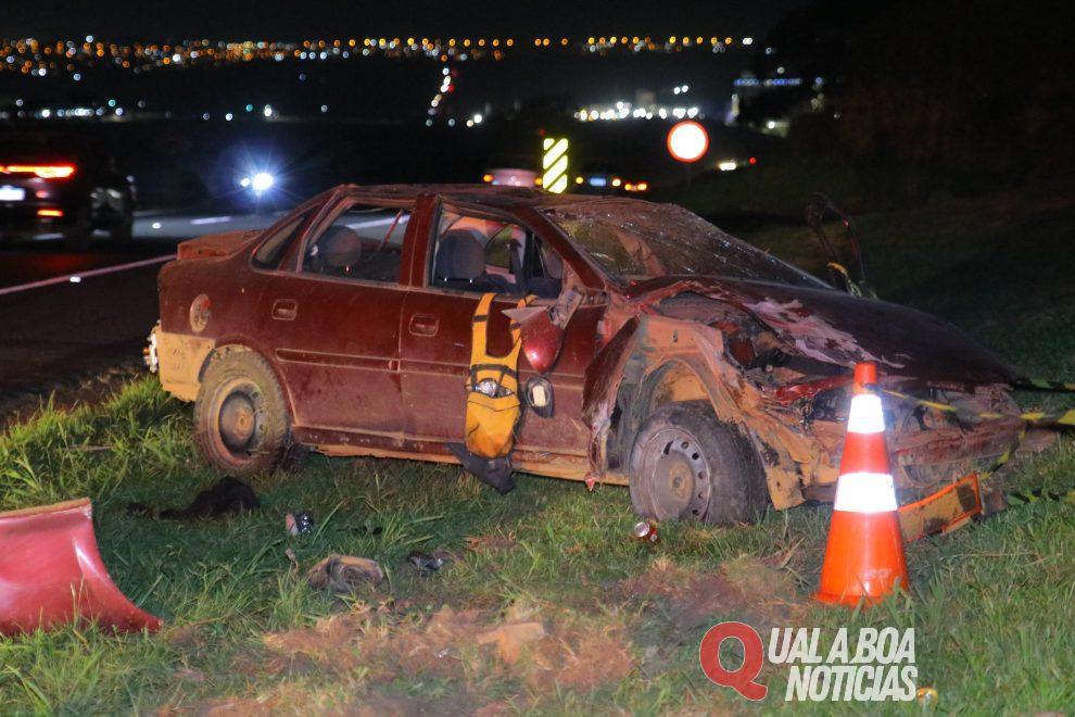 Tragédia: Pai morre e filho fica gravemente ferido na PR-151 em capotamento, no Paraná