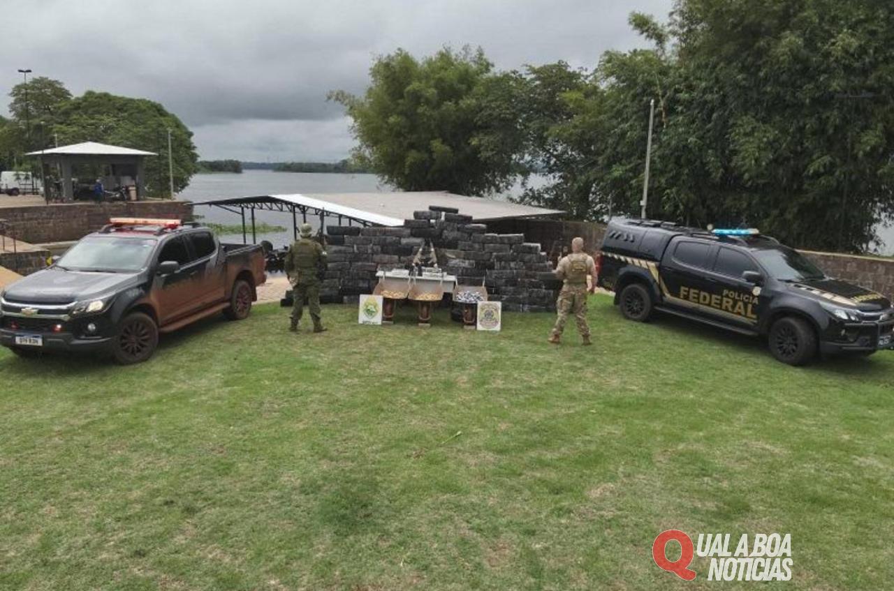 Na Região: Megaoperação da BPFRON e PF resulta na apreensão de 1,6 tonelada de drogas, fuzis e munições
