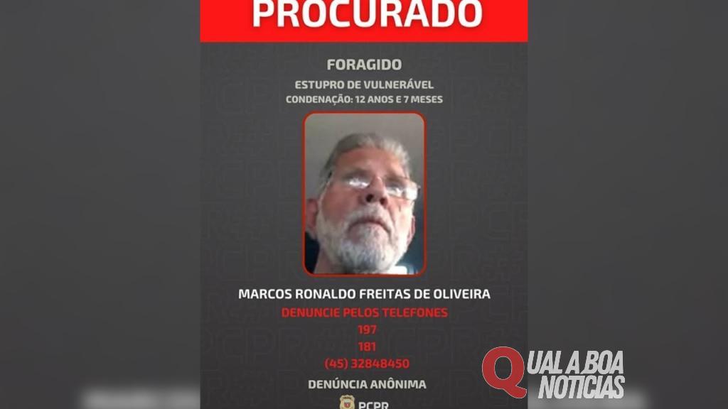 Polícia Civil de Marechal Rondon divulga foto de foragido da Justiça e pede colaboração da comunidade