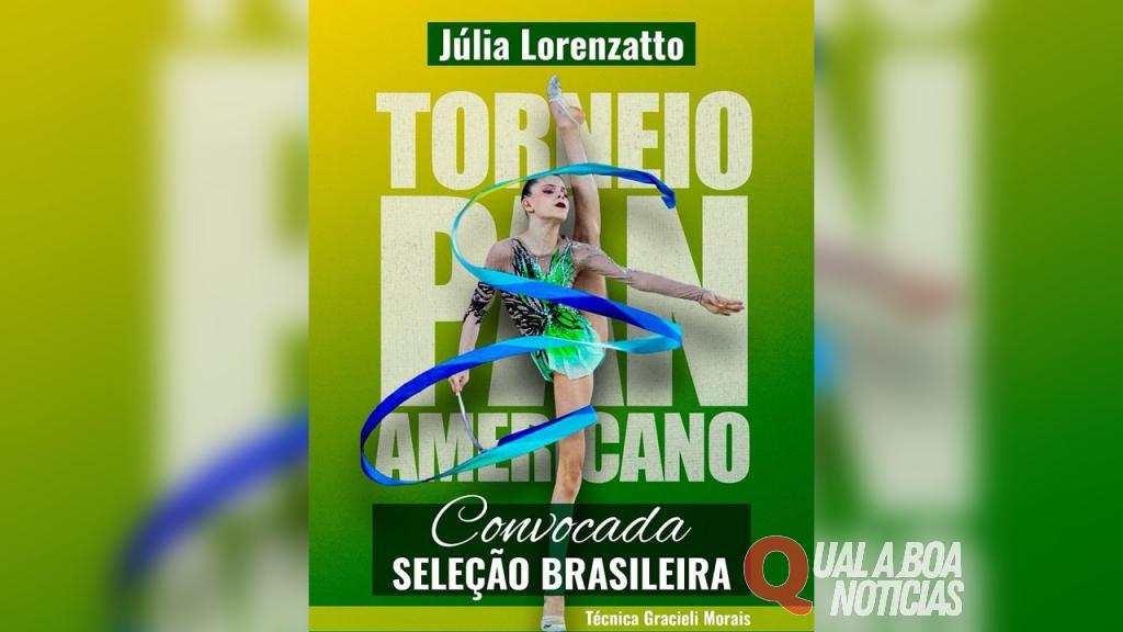 Atleta Júlia Lorenzatto é convocada para a Seleção Brasileira de Ginástica Rítmica