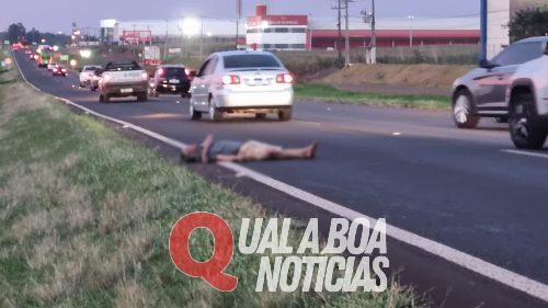 Fatalidade: Pedestre perde a vida em atropelamento na BR-277, em Cascavel