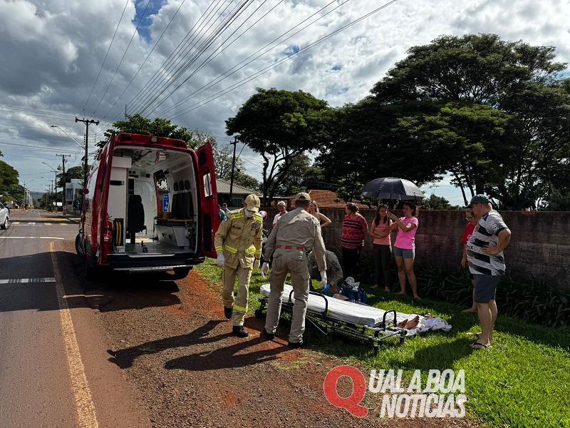 Motociclista fica ferido em colisão com carro na PR-239, em Novo Sarandi