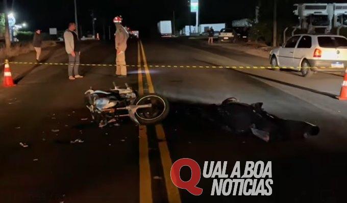 Motociclista morre na PR-281 após ser atingido por carro, em Dois Vizinhos