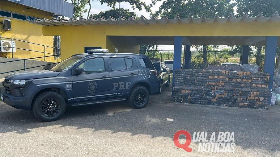 PRF apreendeu 993 quilos de maconha na BR-116, escondidos em carga de bolas de futebol