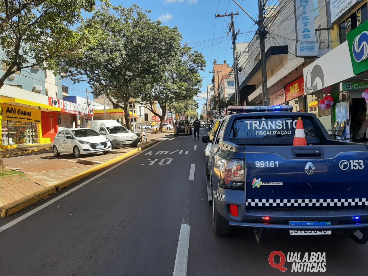 Video mostra momento da colisão registra na Avenida Maripá, na manhã desta quinta-feira, em Toledo