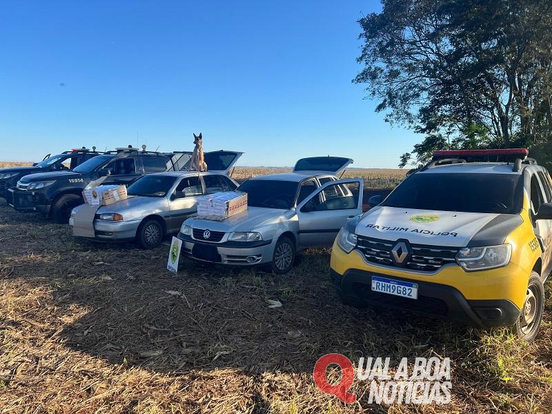 BPFRON apreende carga de cigarros contrabandeados e detém dois adolescentes