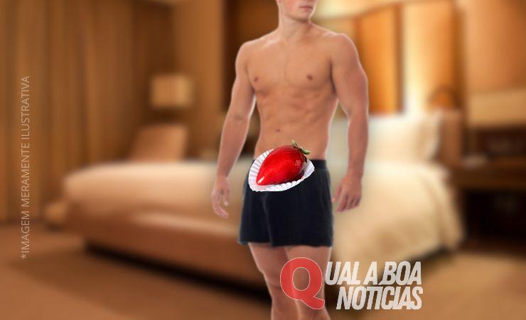 Jovem tenta surpreender namorada com “morango do amor” e acaba no hospital com queimaduras íntimas