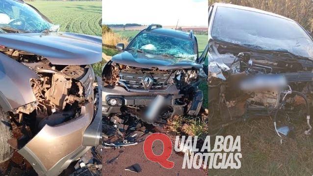 Acidente na BR-369 em Corbélia deixa seis feridos, um em estado grave