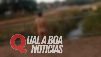 Homem tem surto, corre nu por parque e mobiliza equipes do Samu e PM em Cascavel