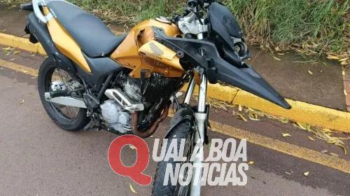 Motociclista fica ferido após colisão com caminhonete na Vila Industrial, em Toledo