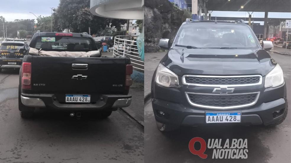 Criminosos roubam caminhonete e R$ 30 mil em Medianeira; veículo é recuperado em Foz do Iguaçu