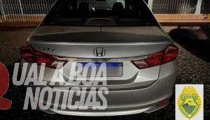 Família é rendida durante roubo em Medianeira; carro levado foi encontrado abandonado