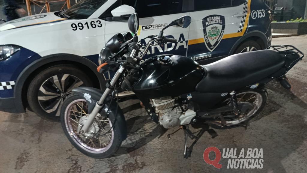 Guarda Municipal de Toledo recupera motocicleta furtada e prende jovem por receptação