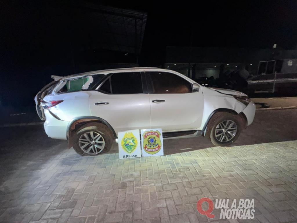 Homem é preso com carro furtado e 1.500 pacotes de cigarros contrabandeados em Mercedes