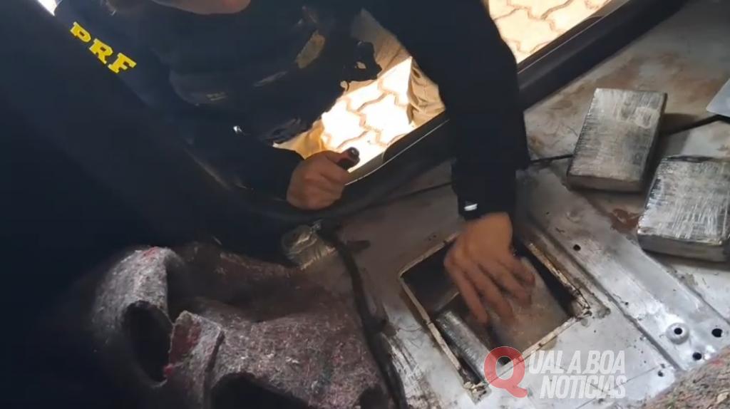 PRF apreende van carregada com grande quantidade de maconha em Toledo; dois paraguaios detidos