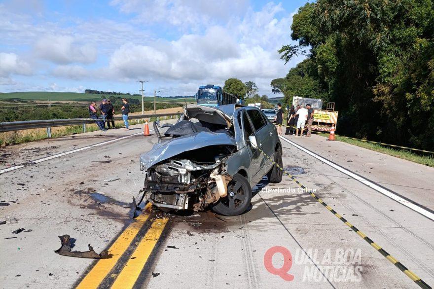Acidente grave na PRC-280 deixa uma vítima fatal e duas feridas, na Região