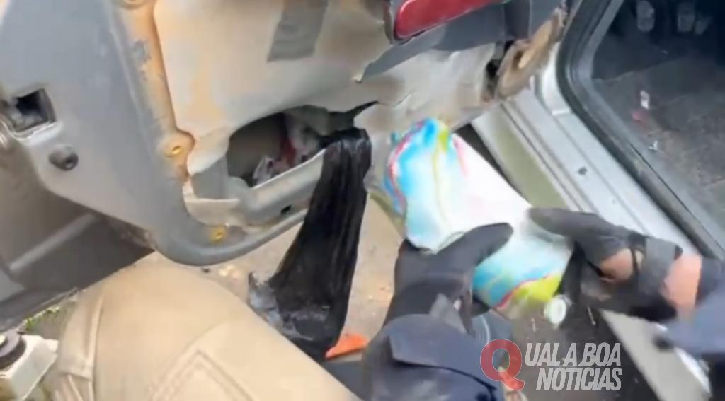 Grávida de oito meses é presa com 8,5 quilos de crack na BR-277, em Guarapuava