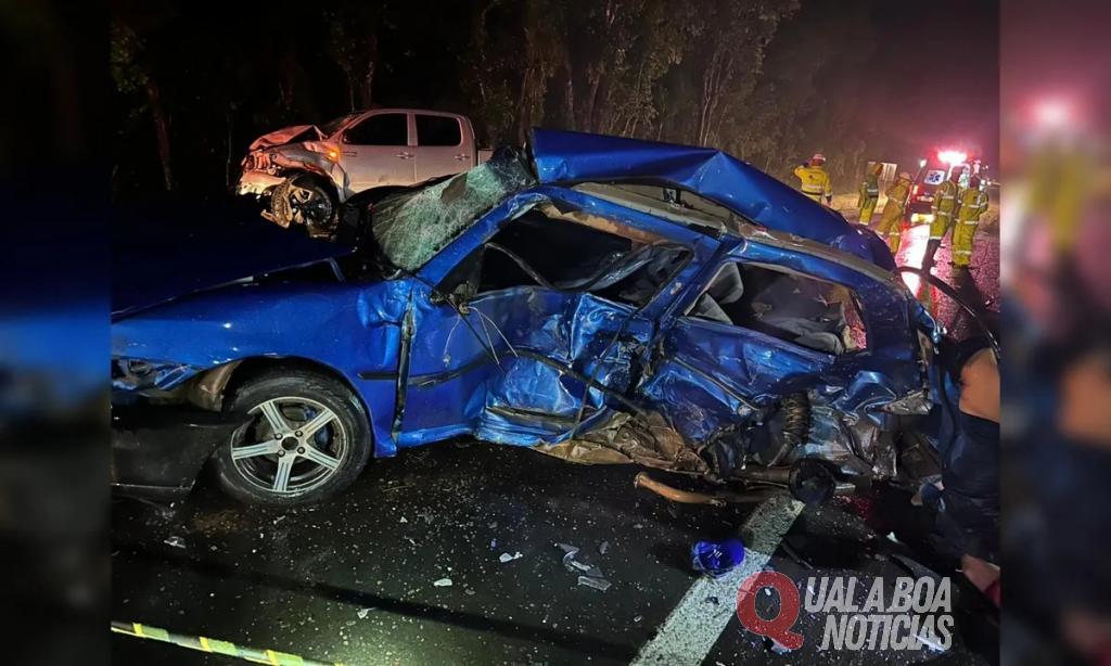 Tragédia na BR-373: quatro pessoas morrem em colisão entre três veículos, no Paraná