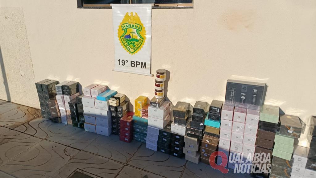 Apreensão de 190 unidades de perfumes irregulares é registrada após abordagem em Toledo
