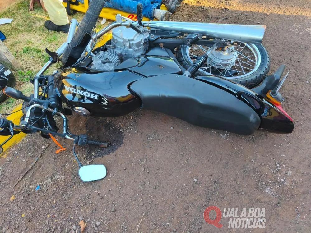 Ônibus escolar atinge motocicleta, deixa jovem em estado gravíssimo e foge sem prestar socorro em Marechal Rondon